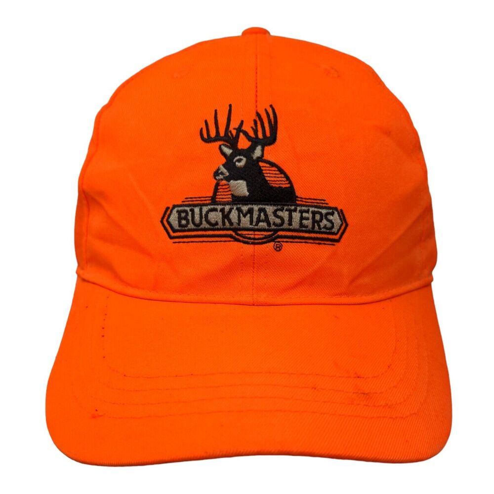 Buckmasters Deer Slideback Hat Orange OSFA Embroidered Paramount Outdoors